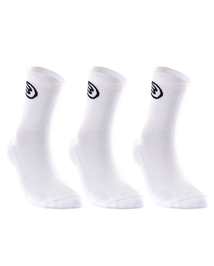 Bullpadel Calzini x3 White|Accessori Campo|Bullpadel
