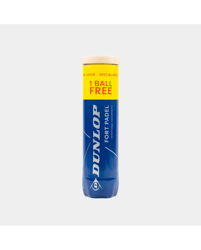 Dunlop Fort Padel 4Pet - 3+1|Palline Padel|Dunlop