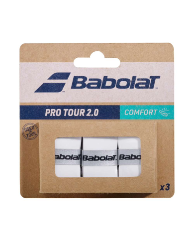 Overgrip Pro Tour 2.0 White 3pz Comfort