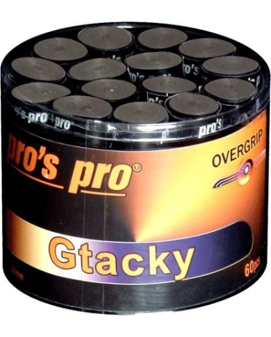 Overgrip Pros Pro GTacky Negro 60 piezas Overgrip Pros Pro GTacky Negro 60 piezas