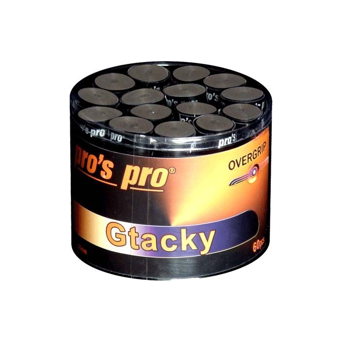 Overgrip Pros Pro GTacky Noir 60 pièces Overgrip Pros Pro GTacky Noir 60 pièces