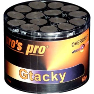 Overgrip Pros Pro GTacky Noir 60 pièces Overgrip Pros Pro GTacky Noir 60 pièces