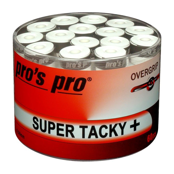 Overgrip Pro'sPro Super Tacky 60pz Blanco 0,50mm Overgrip Pro'sPro Super Tacky 60pz Blanco 0,50mm
