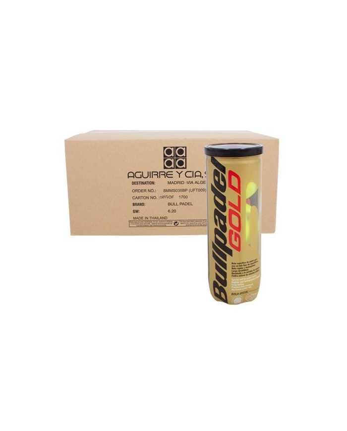 Scatola Palline Padel Bullpadel GOLD 24 TUBI