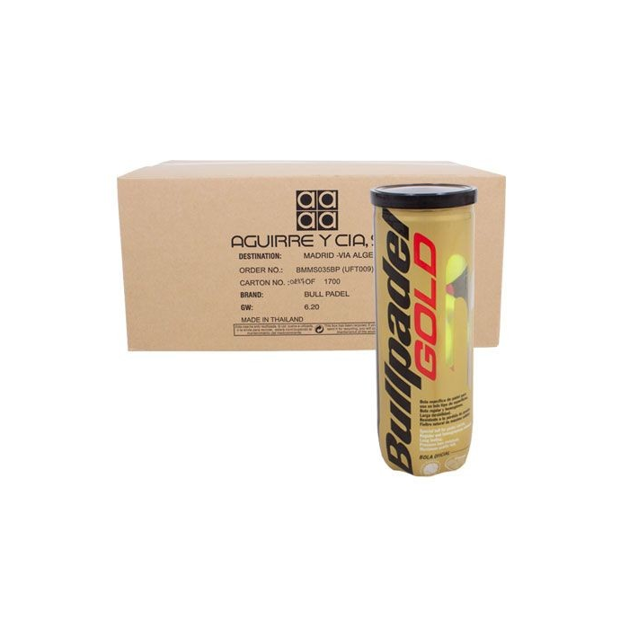 Scatola Palline Padel Bullpadel GOLD 24 TUBI|Palline Padel|Bullpadel Scatola Palline Padel Bullpadel GOLD 24 TUBI|Palline Padel|Bullpadel