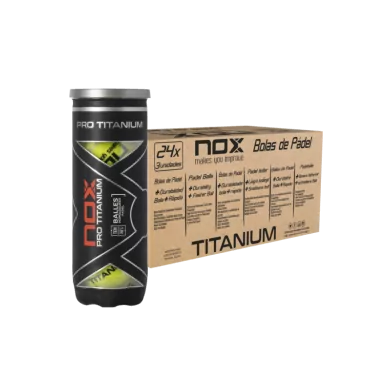 Caja de 24 pelotas de pádel NOX TITANIUM Caja de 24 pelotas de pádel NOX TITANIUM