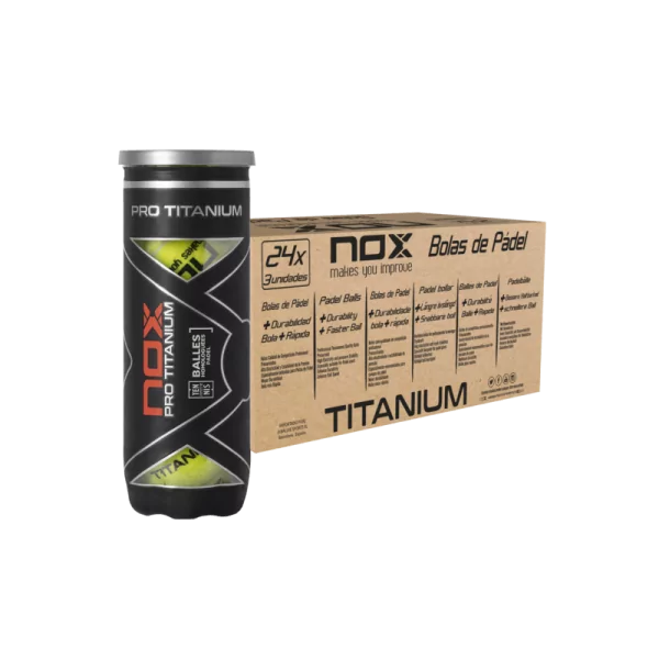 NOX TITANIUM Paddle Ball Box 24 TUBES NOX TITANIUM Paddle Ball Box 24 TUBES