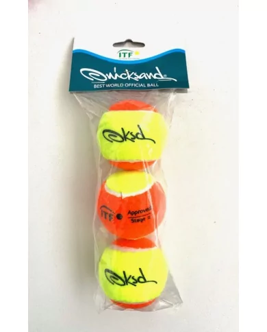 Confezione Palline Beach Tennis QUICKSAND 3 palline Stage 2 Confezione Palline Beach Tennis QUICKSAND 3 palline Stage 2