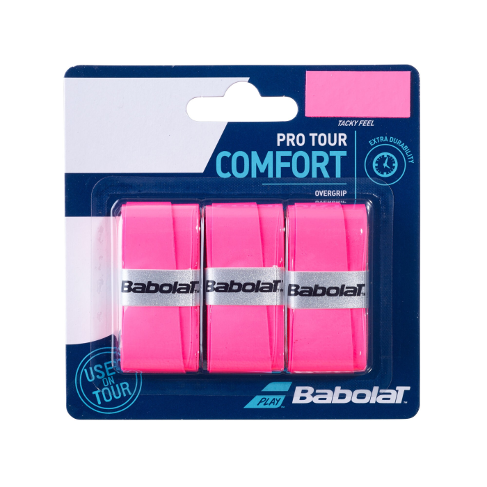 Overgrip Pro Tour PINK 3pz|Grip e Overgrip|Babolat Overgrip Pro Tour PINK 3pz|Grip e Overgrip|Babolat
