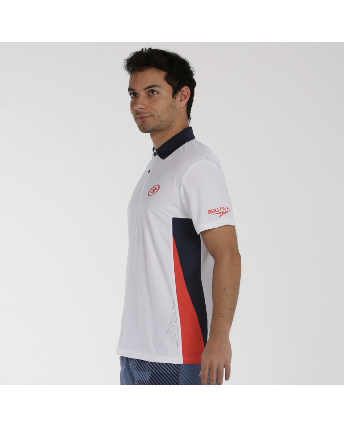 T-Shirt Bullpadel uomo CRIZE WHITE