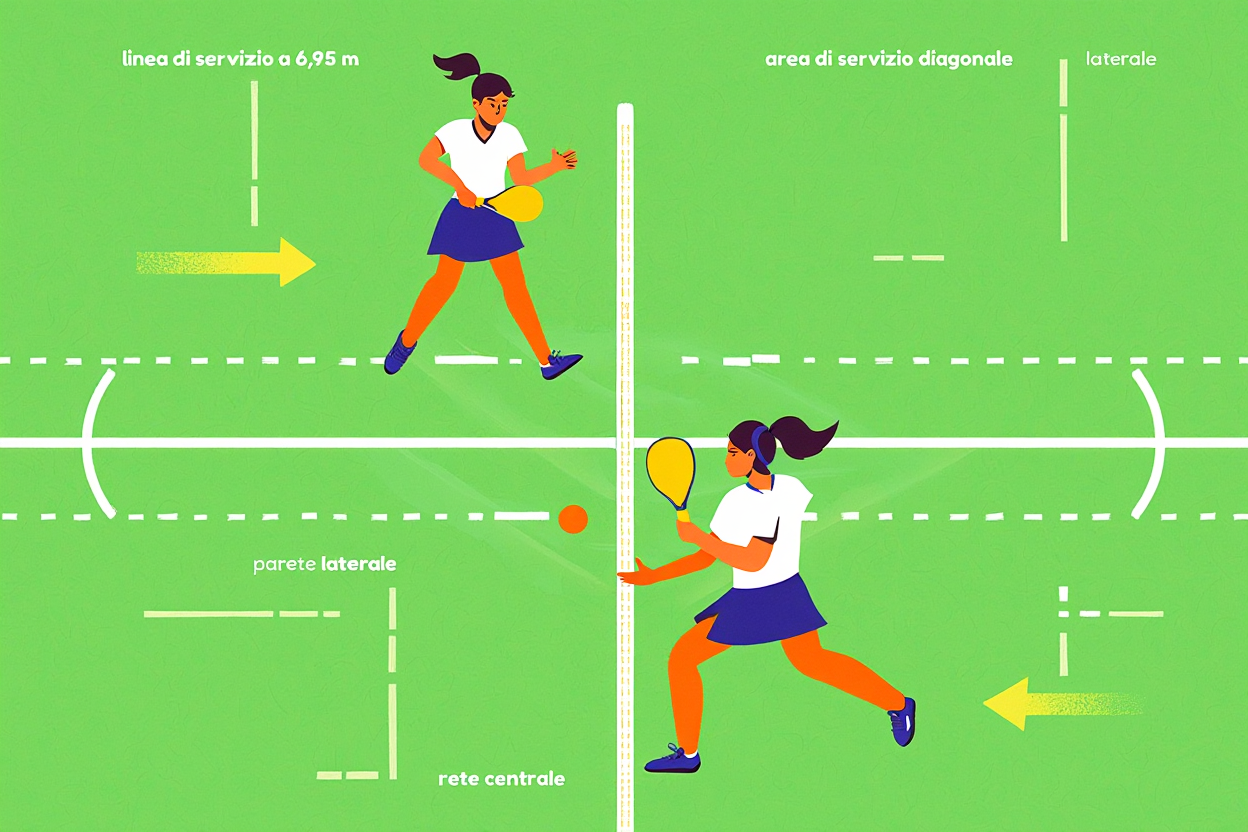 Posizione servizio padel